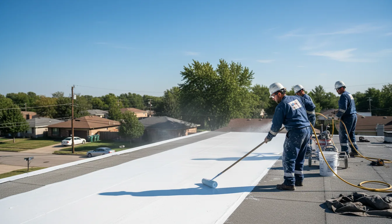 Commercial roof coating in Wind Ridge, PA near me